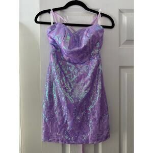Iridescent Mini Dress NWOT Size 0